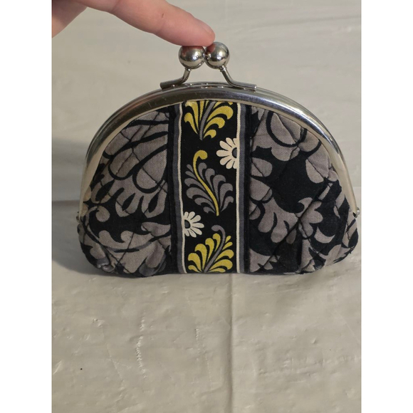 Vera Bradley Handbags - Women's Vera Bradley Coin Purse Small Black Floral